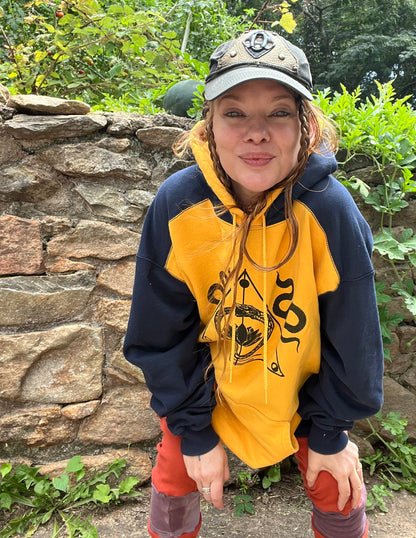 Indigo & Gold Triple XL hoodie