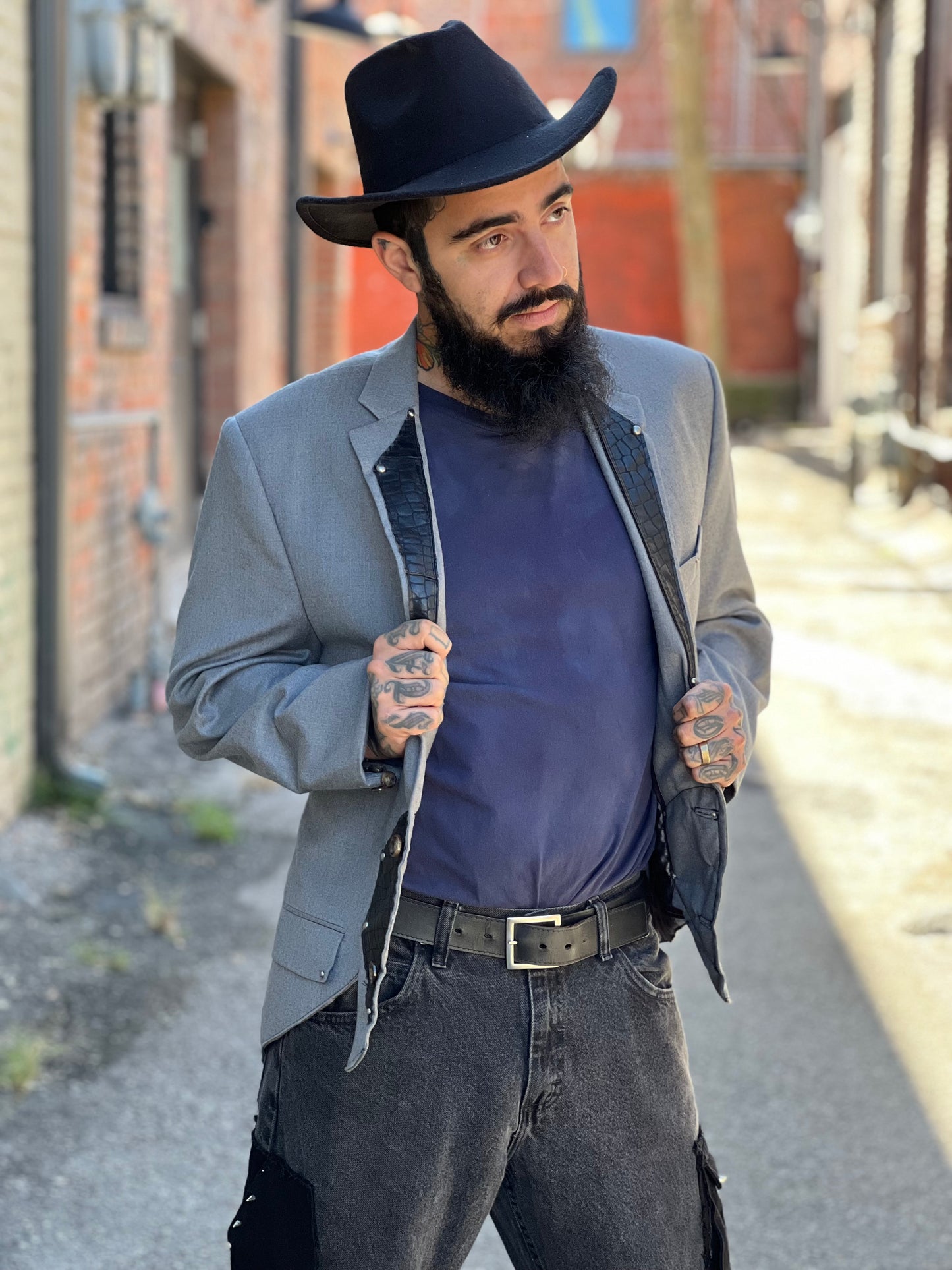 Space Cowboy Grey Blazer