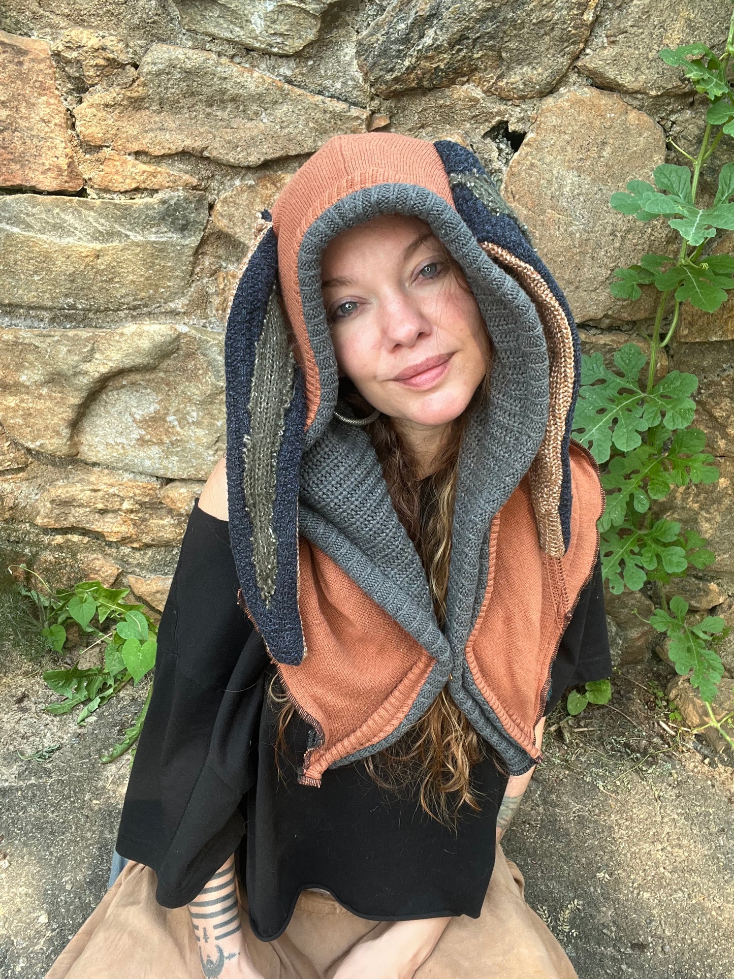 Dreamsicle Bunny Ear Hood