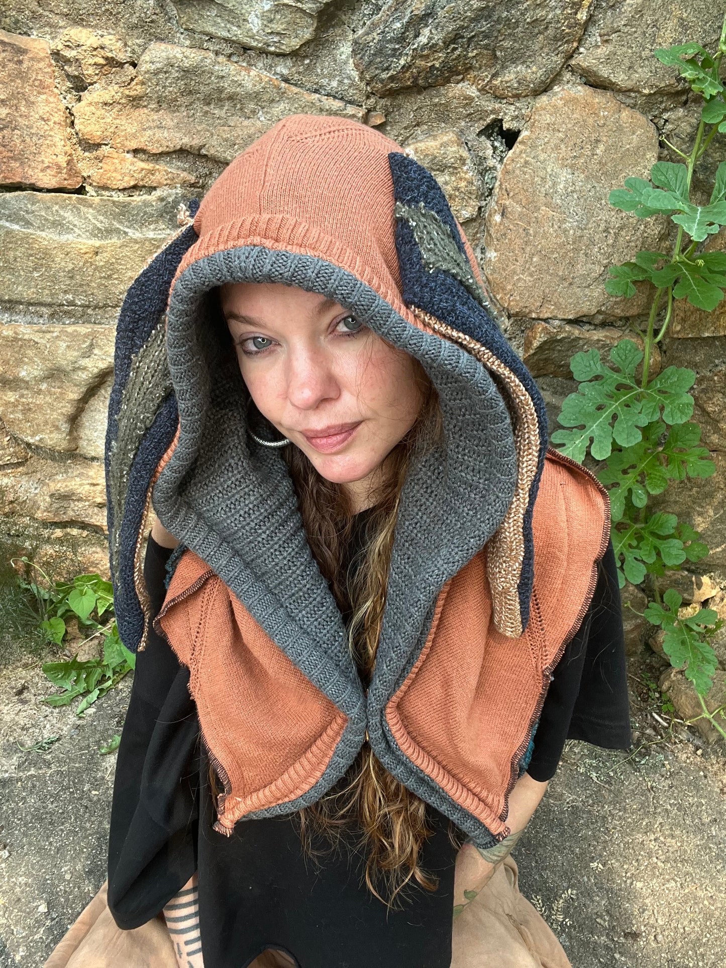 Dreamsicle Bunny Ear Hood