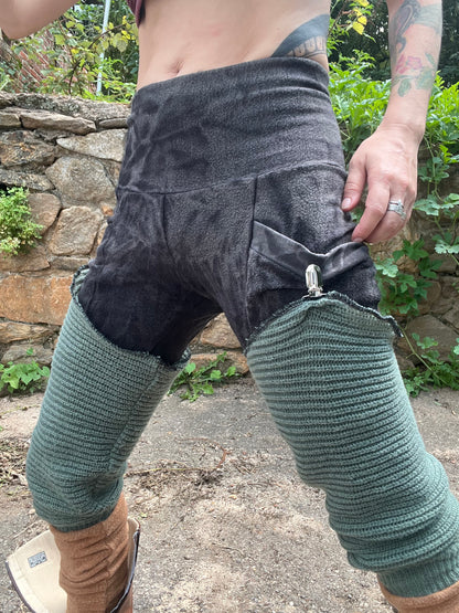 Eucalyptus & Sienna Sweater Legwarmers