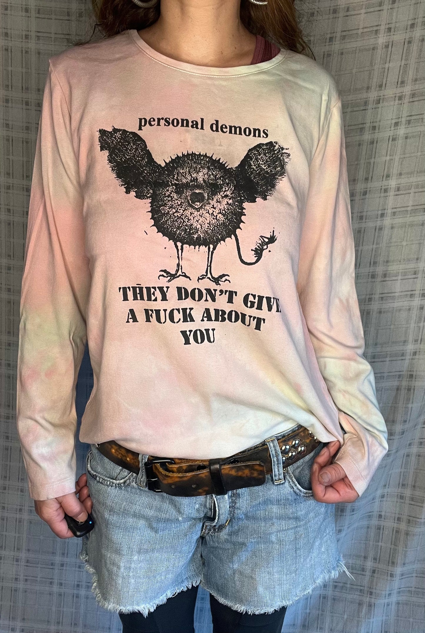 100% cotton "personal demons" Long Sleeve