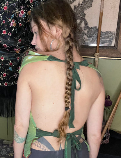 Sea Moss 100% cotton Dyed Halter Top