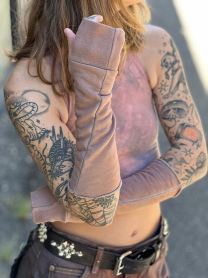 Pink Sky Organic Cotton Arm Warmers