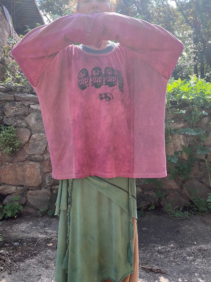 Magenta 100% Cotton 'Owl' Pullover