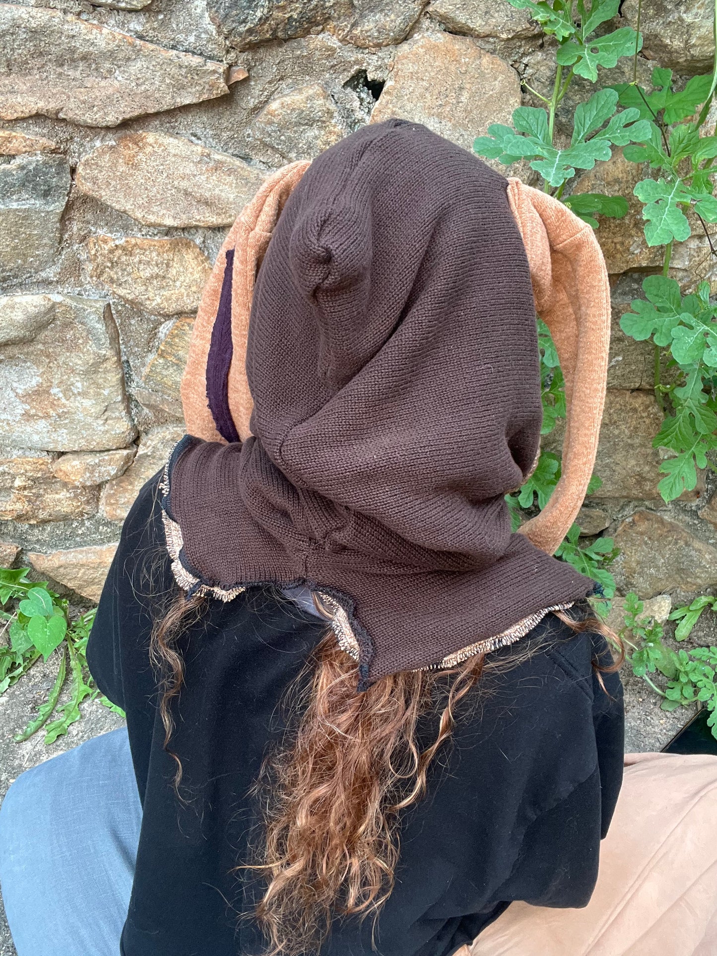 Mocha Bunny Ear Hood