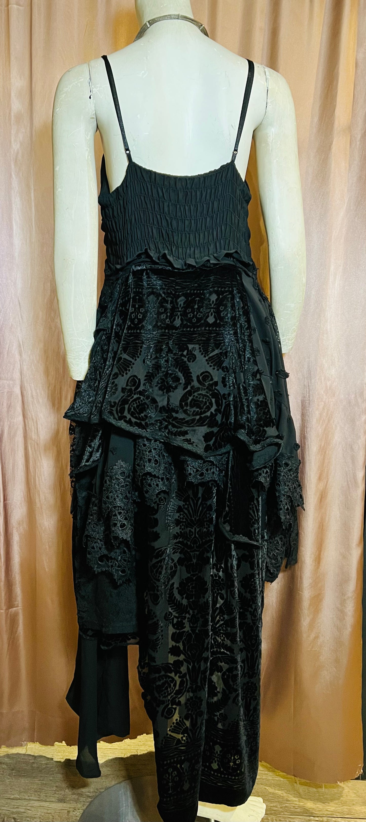 Black Lace Gown