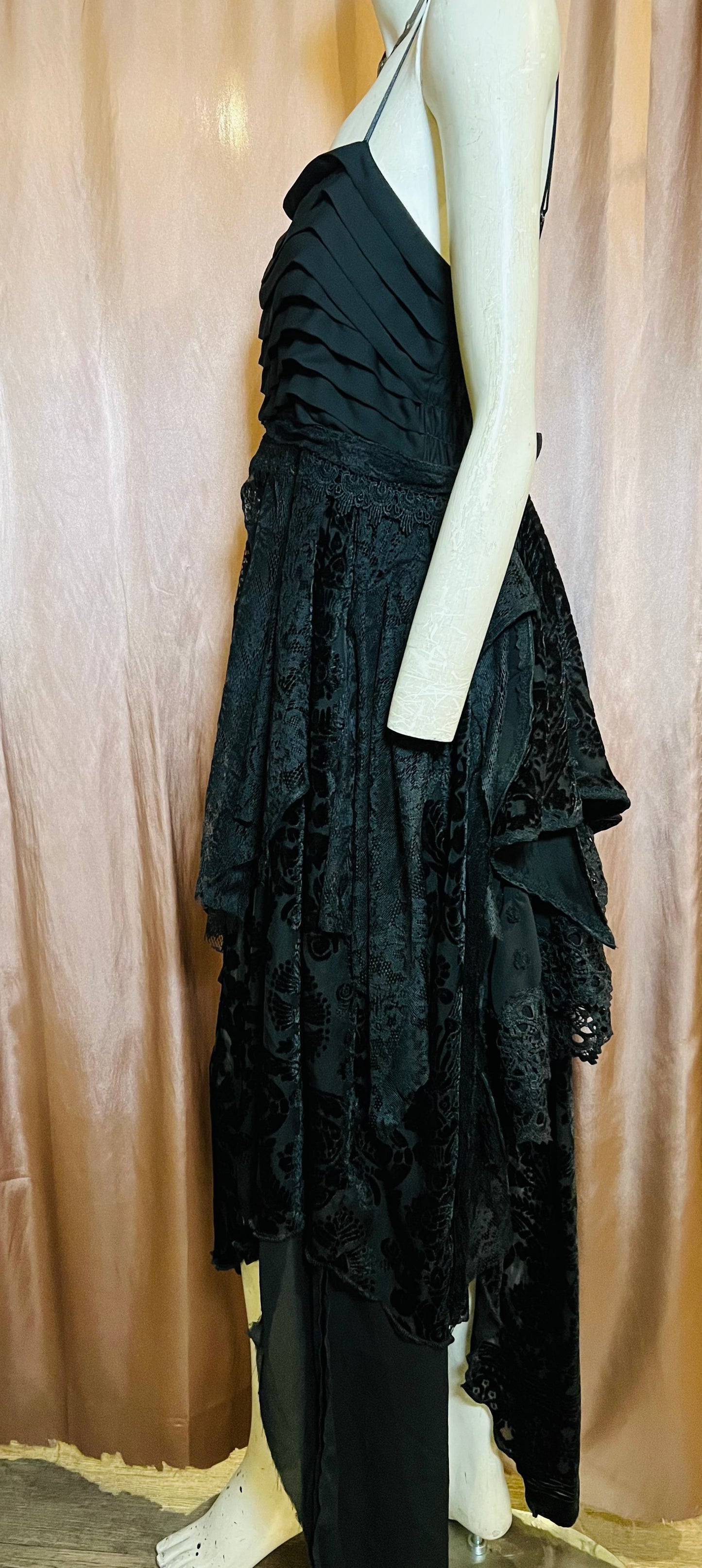 Black Lace Gown