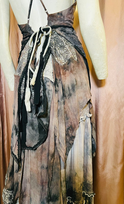 Dark Amethyst Layered Faerie Dress