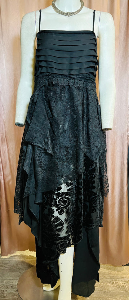 Black Lace Gown