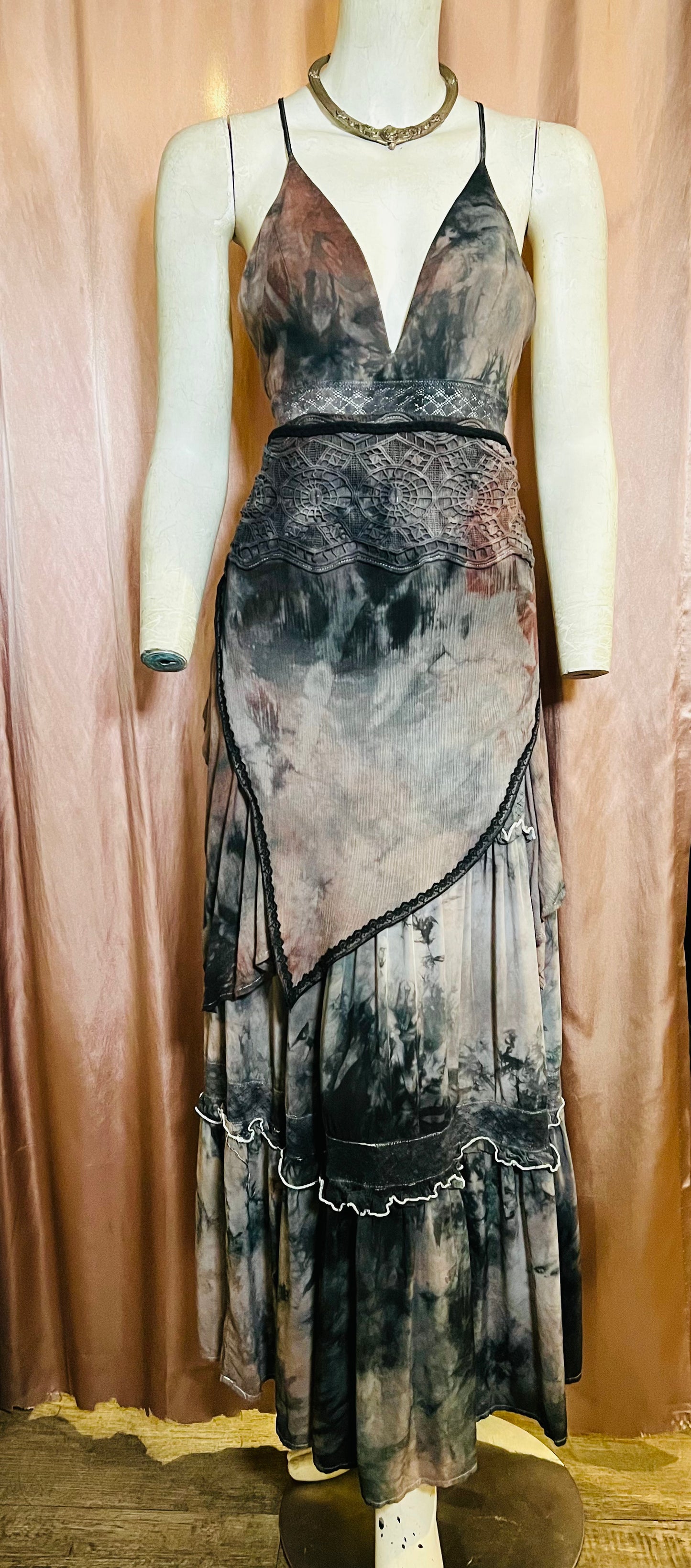 Dark Amethyst Layered Faerie Dress