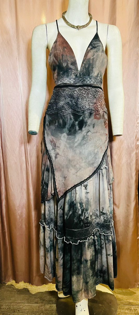 Dark Amethyst Layered Faerie Dress