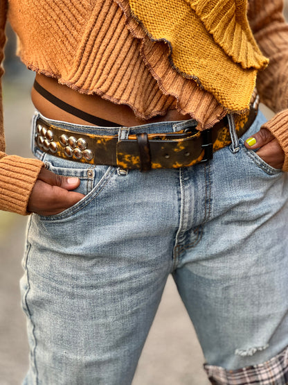 Xarlak Studded Leather Belt