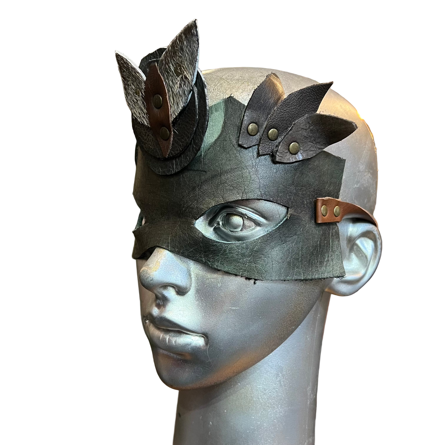 Green Dragon Leather Mask