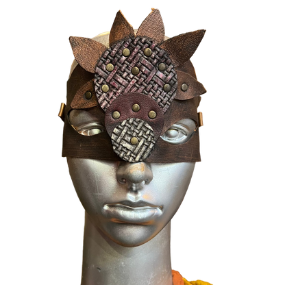 Copper Dragon Leather Mask