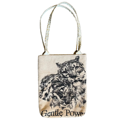 Gentle Power Tan Suede & Gator Handbag
