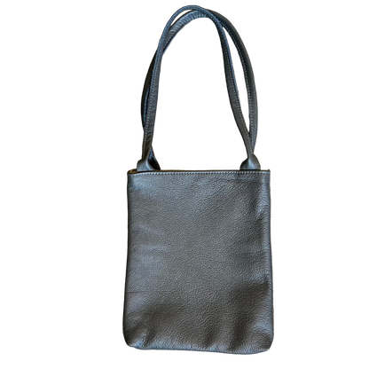 Gentle Power Grey Suede & Charcoal Handbag