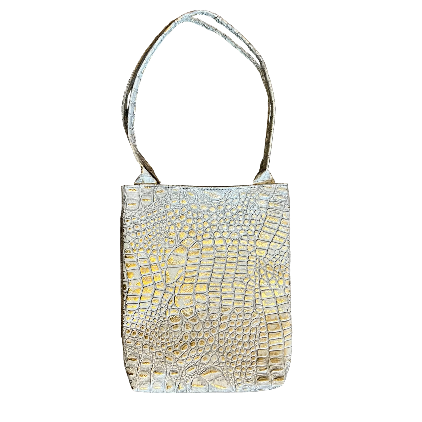 Gentle Power Suede & Gator Handbag