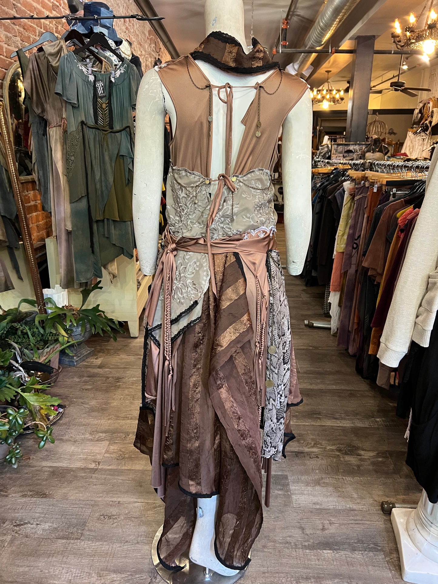 Copper & Python Goddess Dress