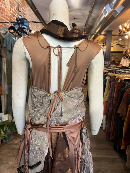 Copper & Python Goddess Dress