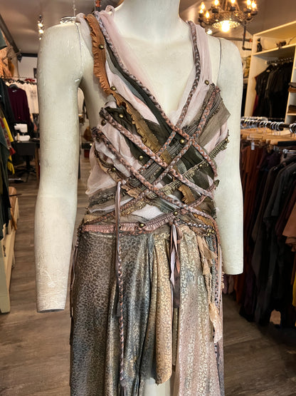 Mauve Braided Goddess Dress