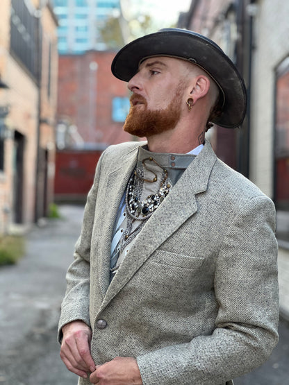 Grey Tweed Blazer Sportcoat