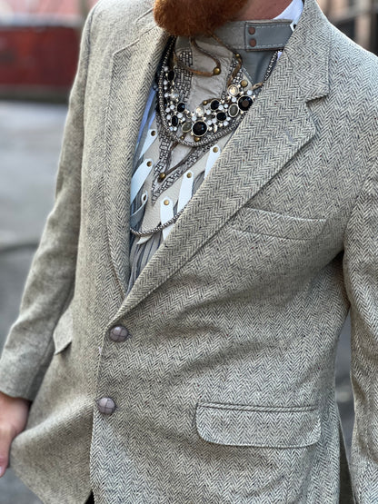 Grey Tweed Blazer Sportcoat