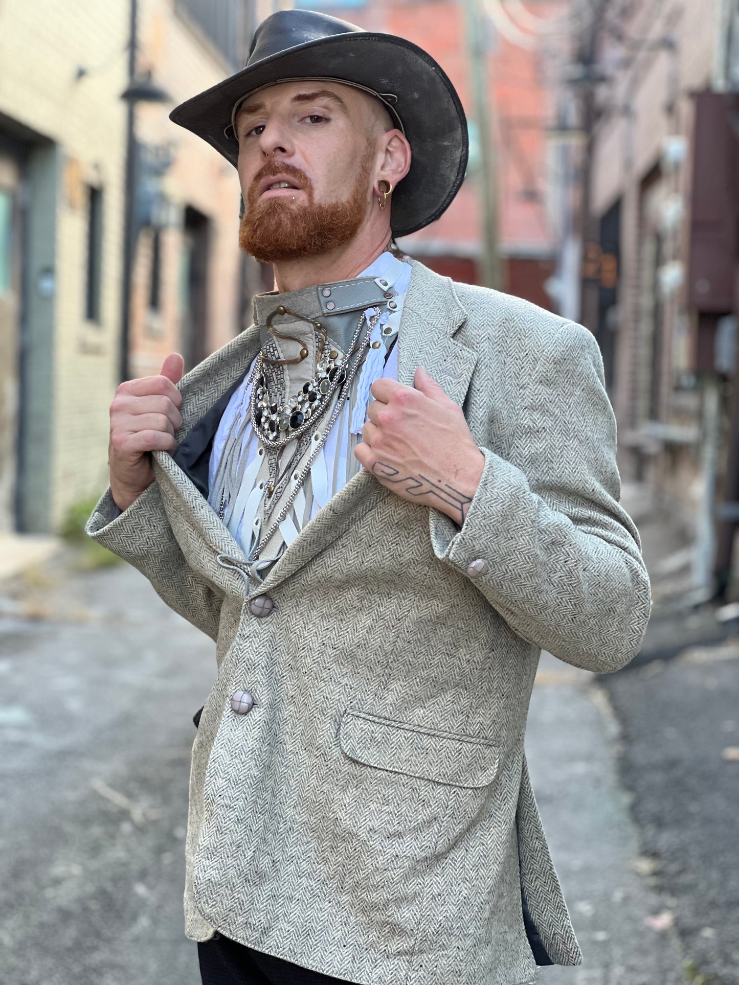 Grey Tweed Blazer Sportcoat