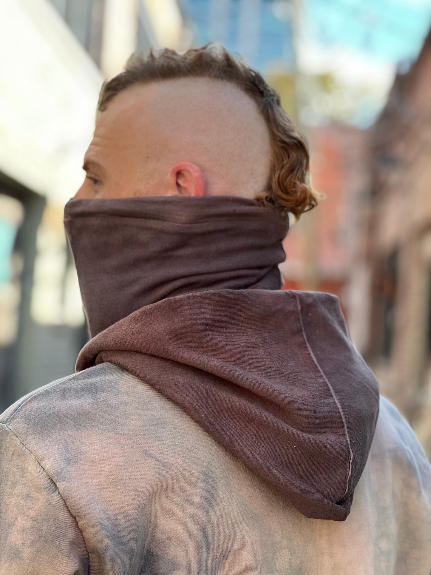 Dusty Lilac Bamboo Fleece Veil Hood