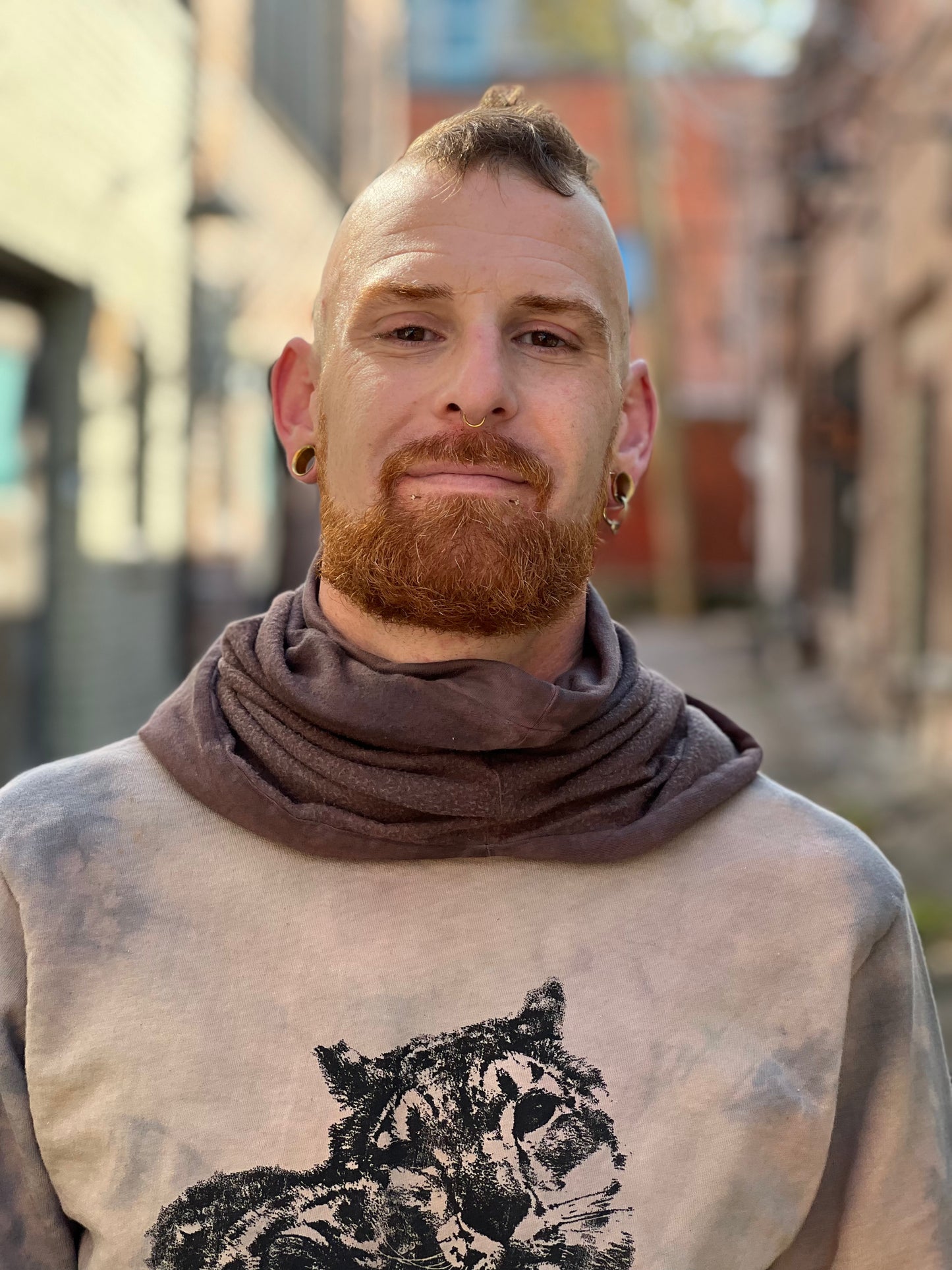 Dusty Lilac Bamboo Fleece Veil Hood