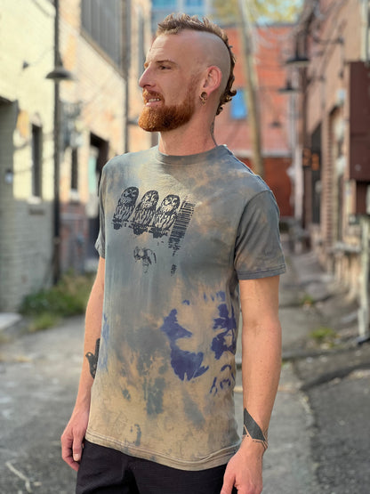 L0 - 'Owl' Dyed 100% Cotton Shirt