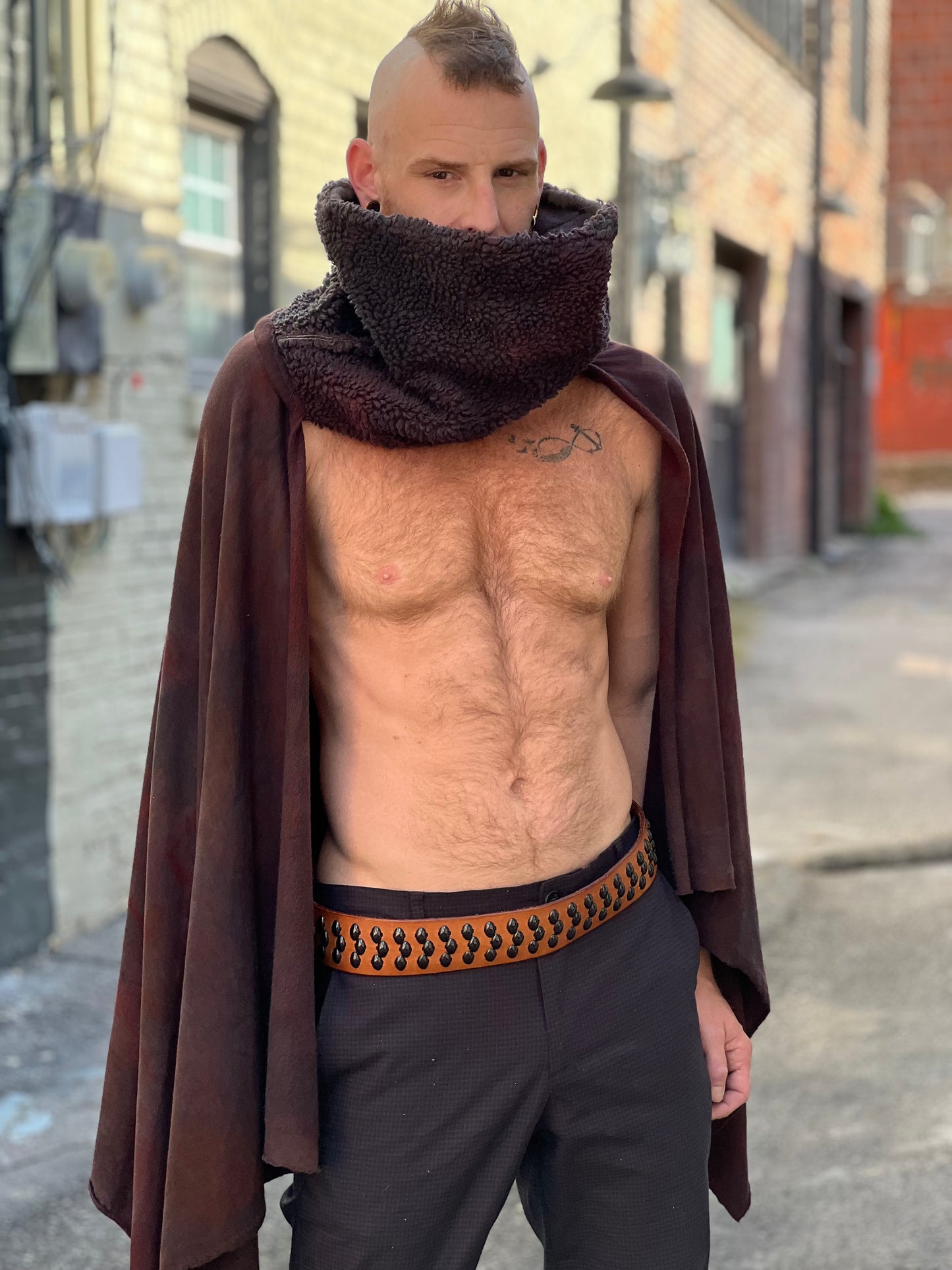 Mars Dyed Bamboo Fleece Cape