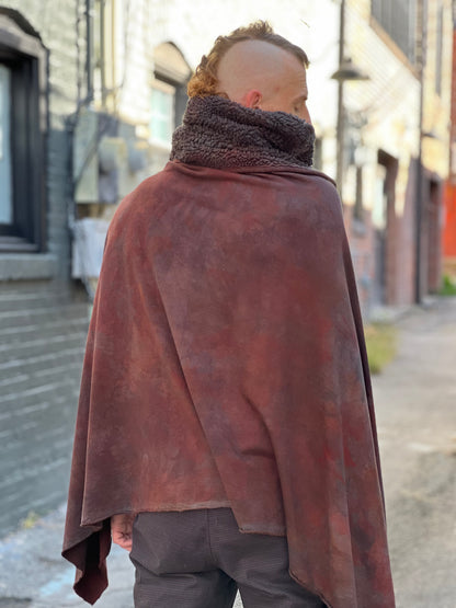 Mars Dyed Bamboo Fleece Cape