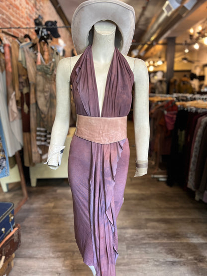 Mauve Dyed Athena Dress