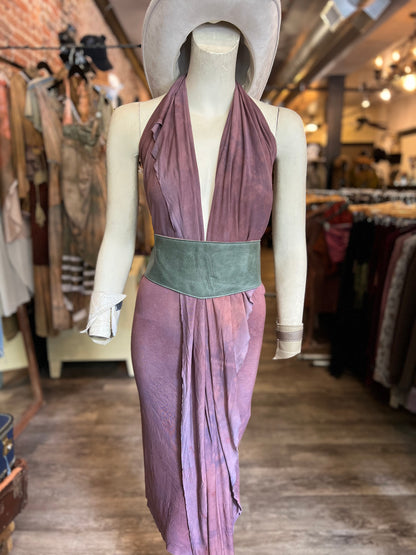 Mauve Dyed Athena Dress