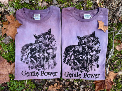 LO - Amethyst Snow Leopards Organic Cotton T-shirt