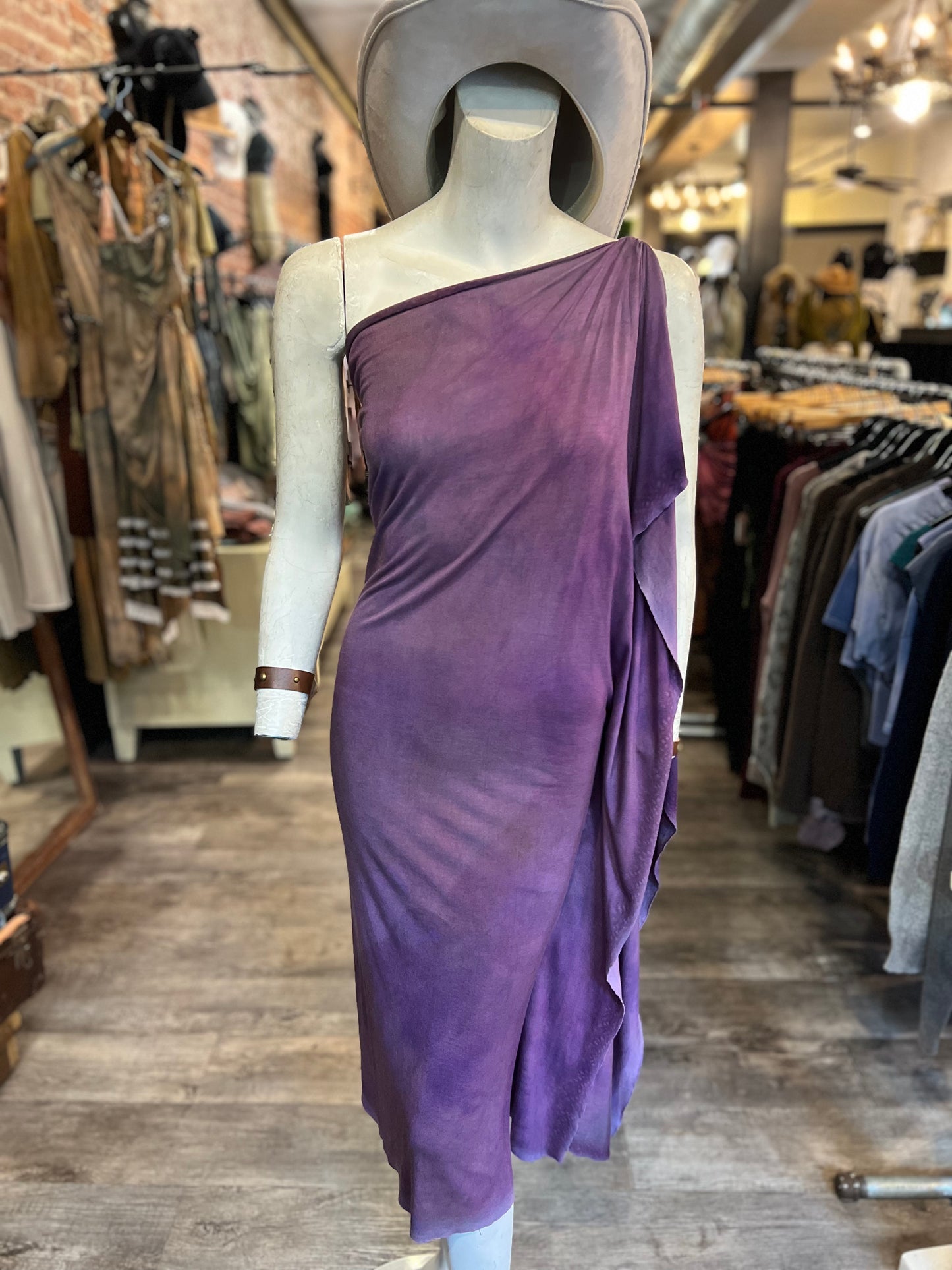 Violet Dyed Athena Dress