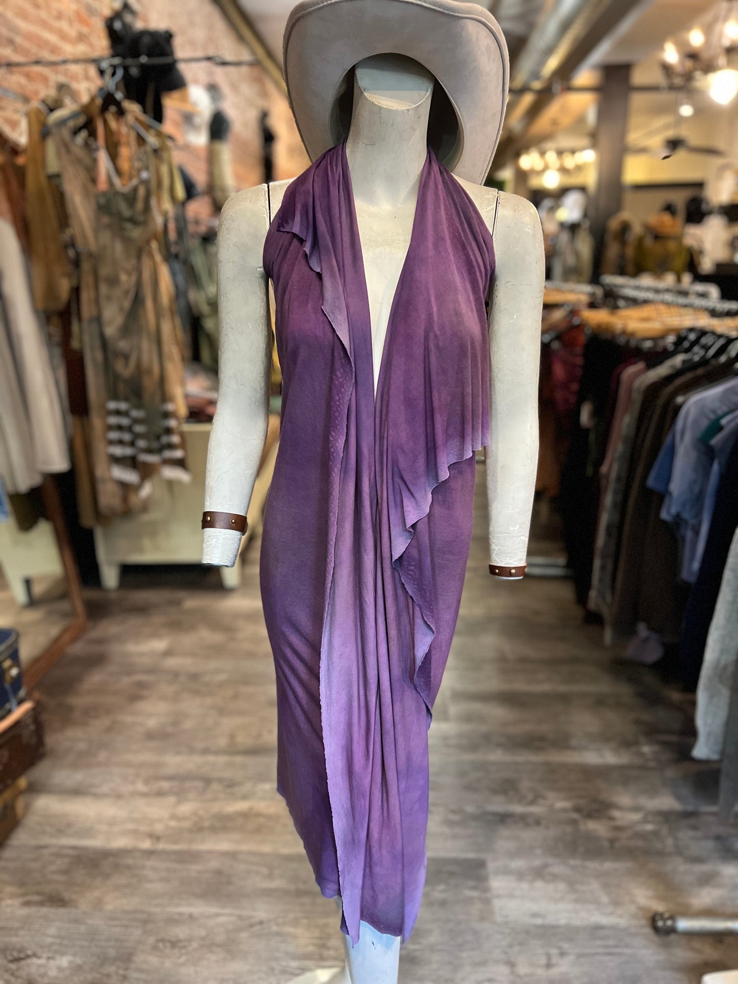 Violet Dyed Athena Dress