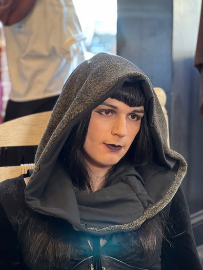 Slate & Black Gerber Wool Hood