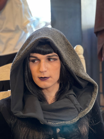 Slate & Black Gerber Wool Hood