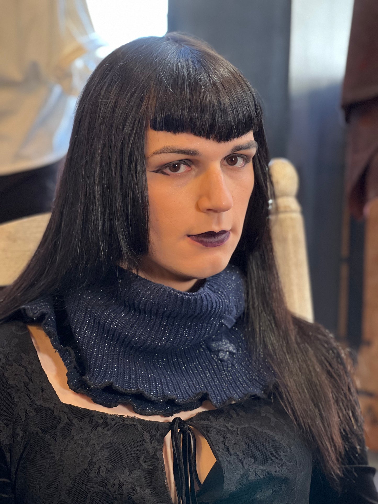 Indigo Blue Mini Neck Warmer