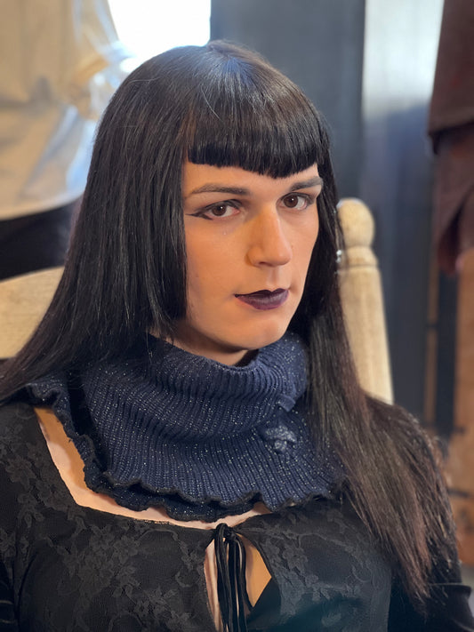 Indigo Blue Mini Neck Warmer