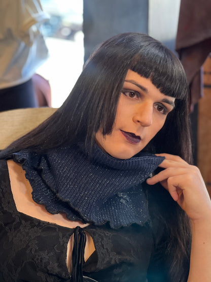 Indigo Blue Mini Neck Warmer