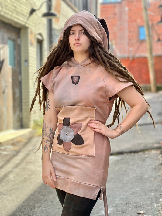 Mauve 100% Cotton Tunic w/ Bunny Ears