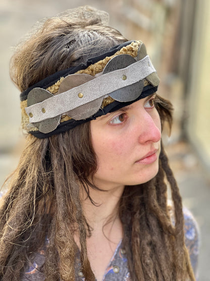 Berber Wool & Leather Headband