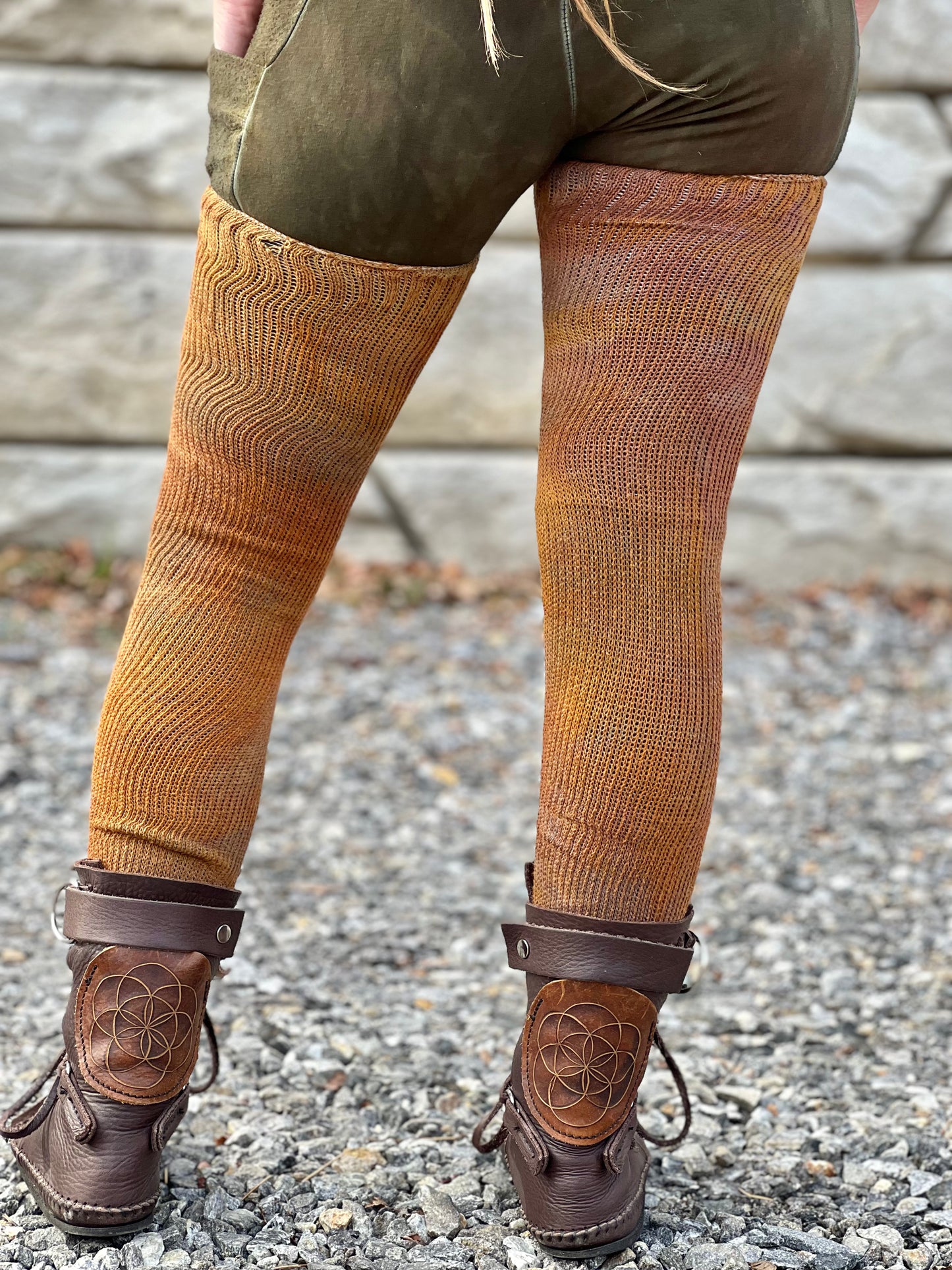 Dyed Mars Thigh High Socks