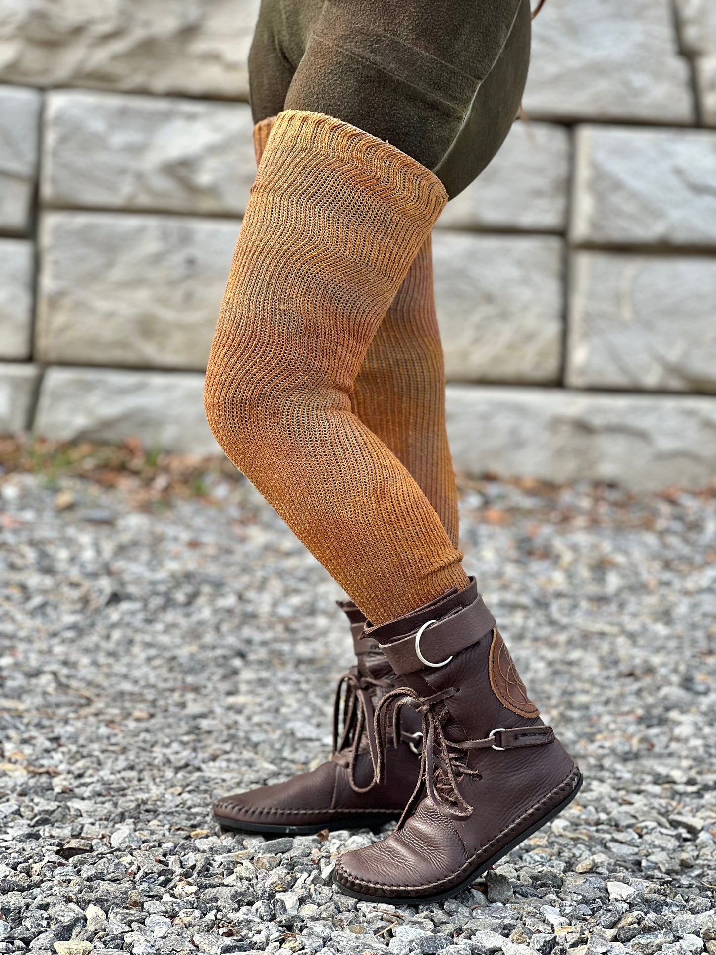 Dyed Mars Thigh High Socks