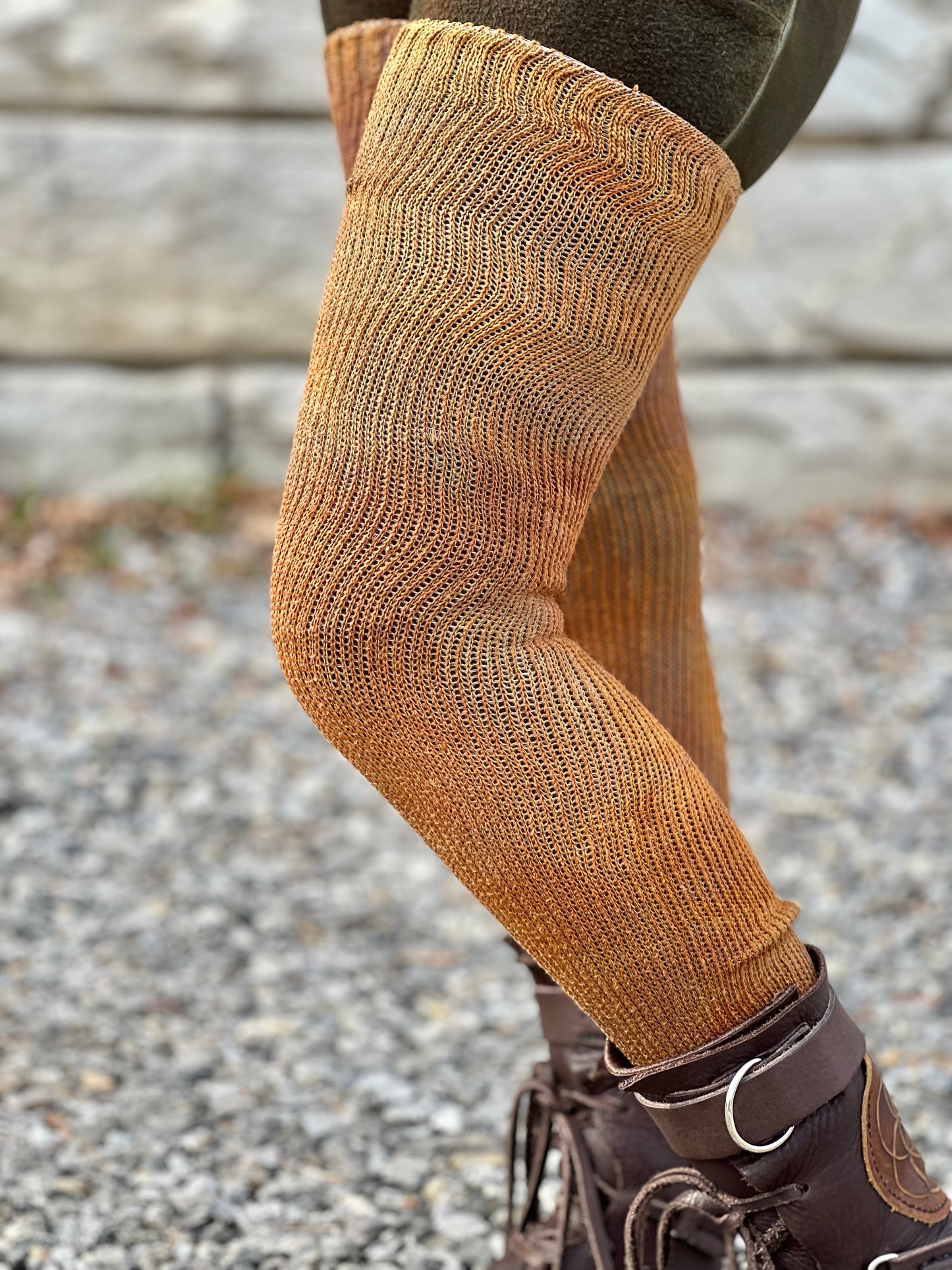 Dyed Mars Thigh High Socks