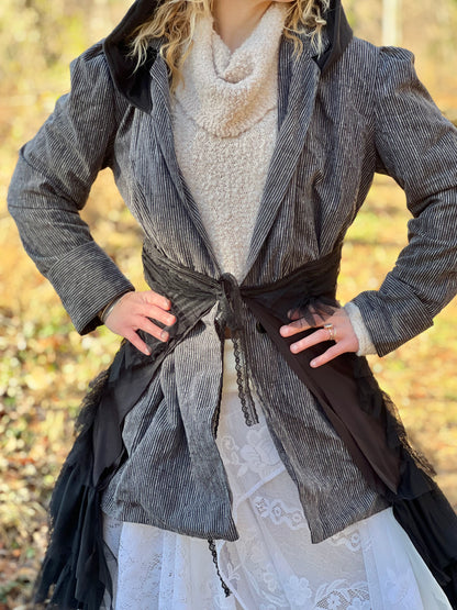 'Smoke' Layered Dark Fantasy Coat