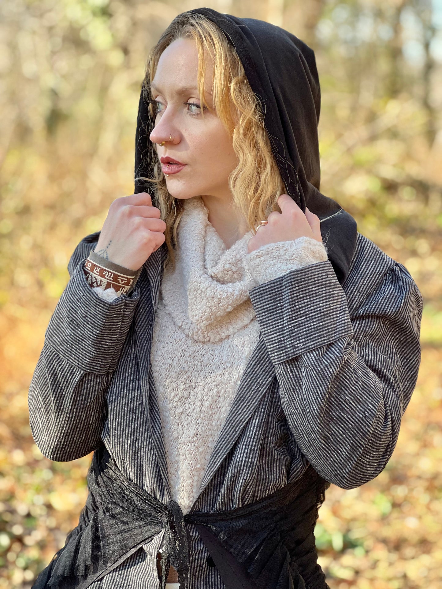 'Smoke' Layered Dark Fantasy Coat